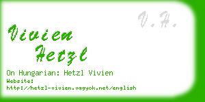 vivien hetzl business card